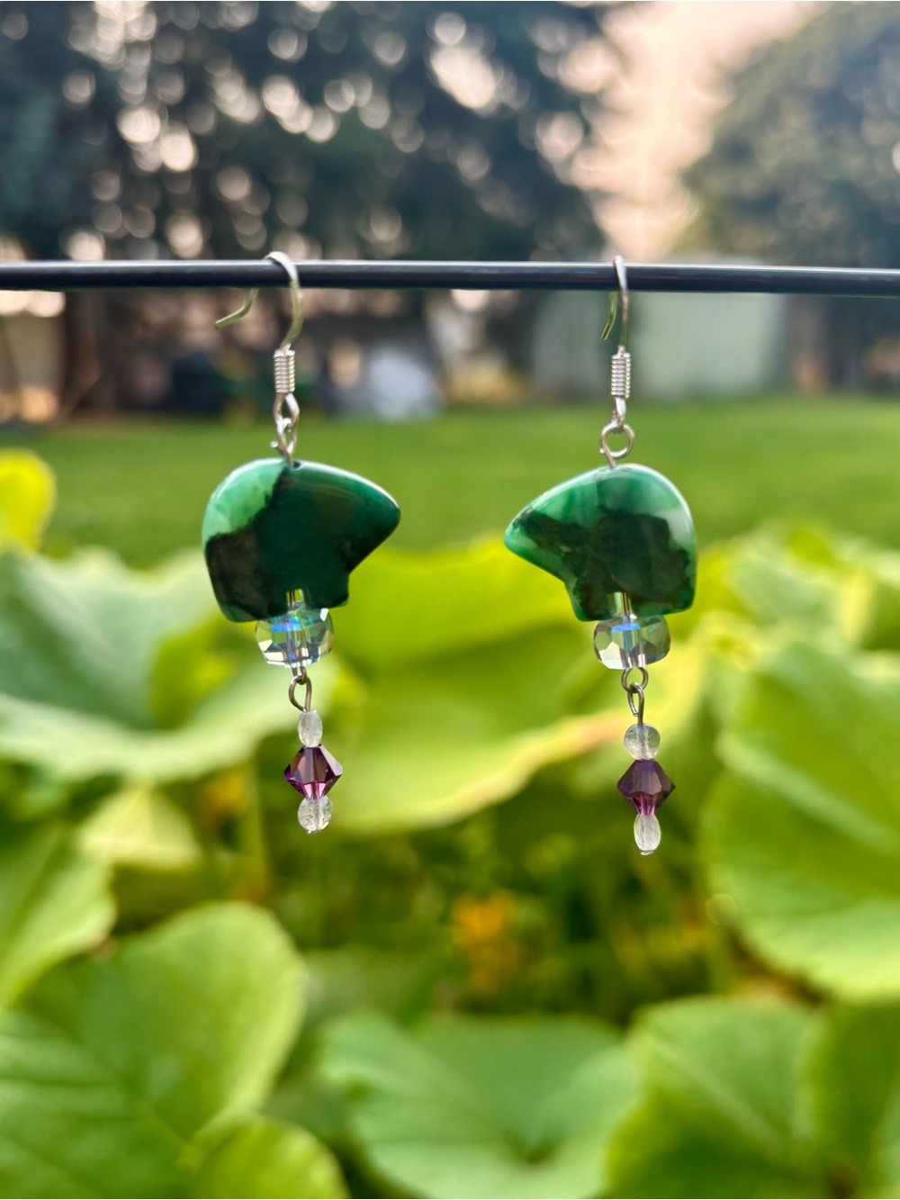 Handcrafted, fetish bear earrings. - Picture 4 of 11